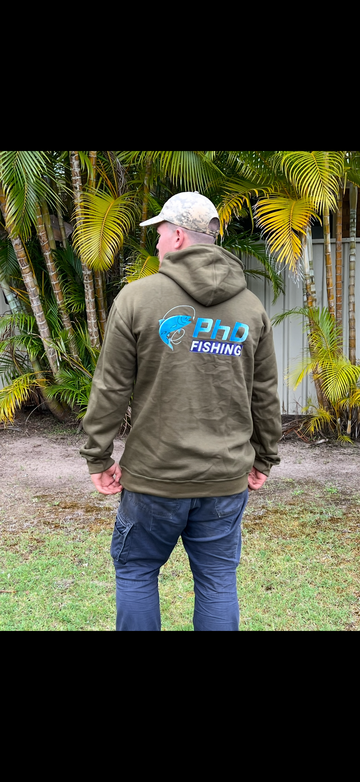 Green Fleece Lined Hoodie