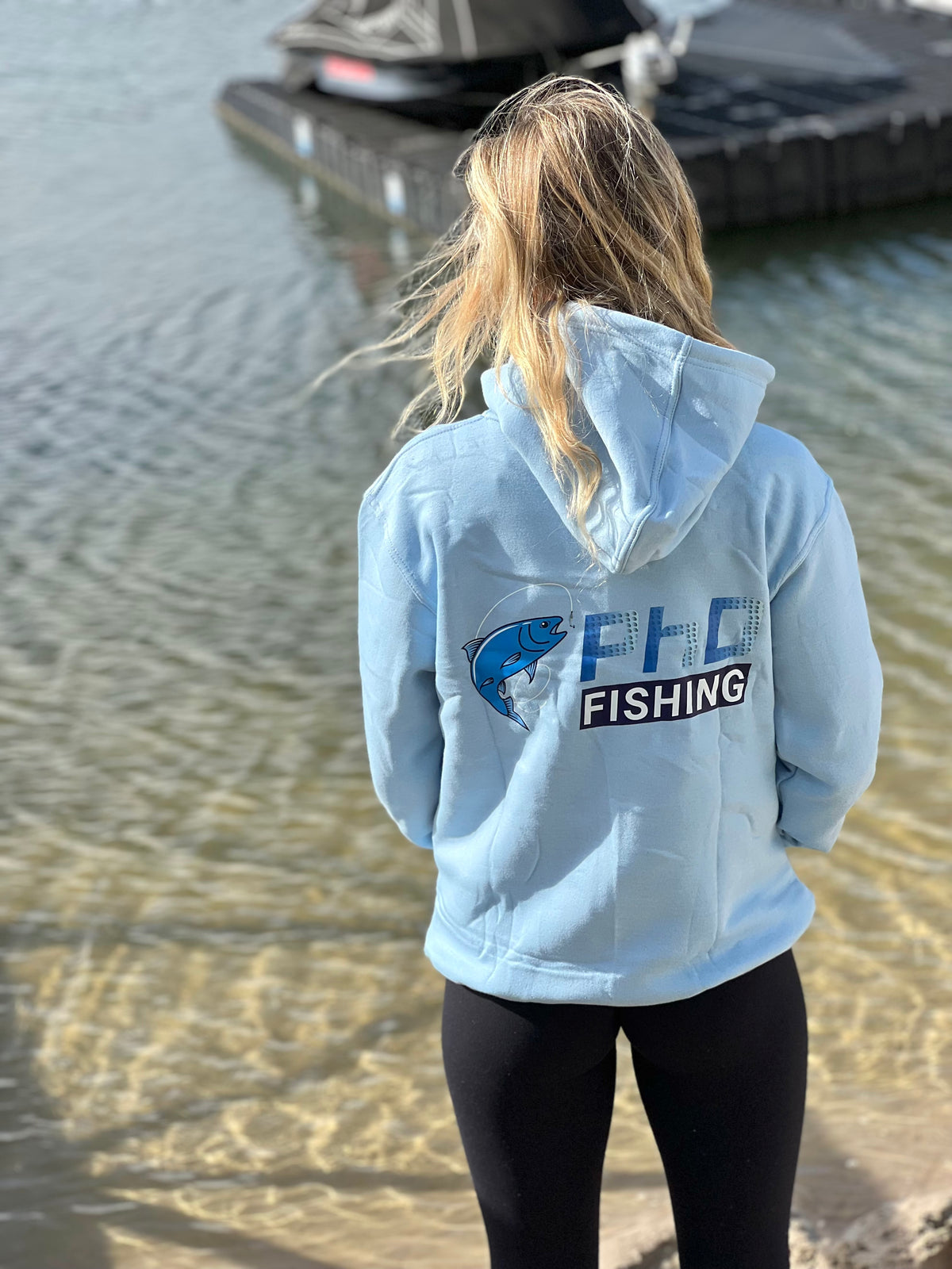 Light Blue Fleece Hoodie