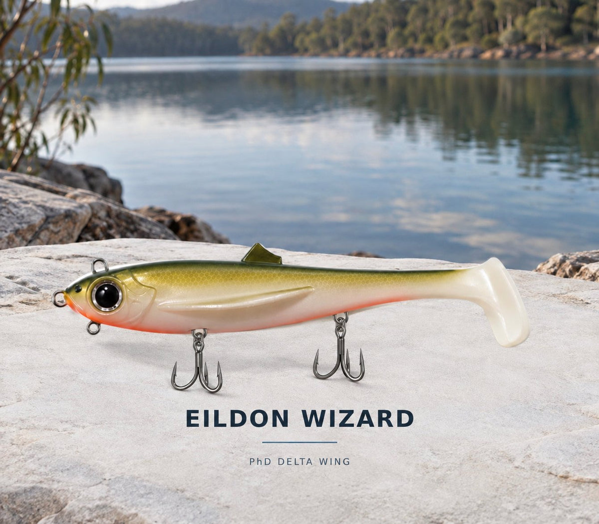 Eildon Wizard Delta Wing with two belly treble hooks and chin eyelet