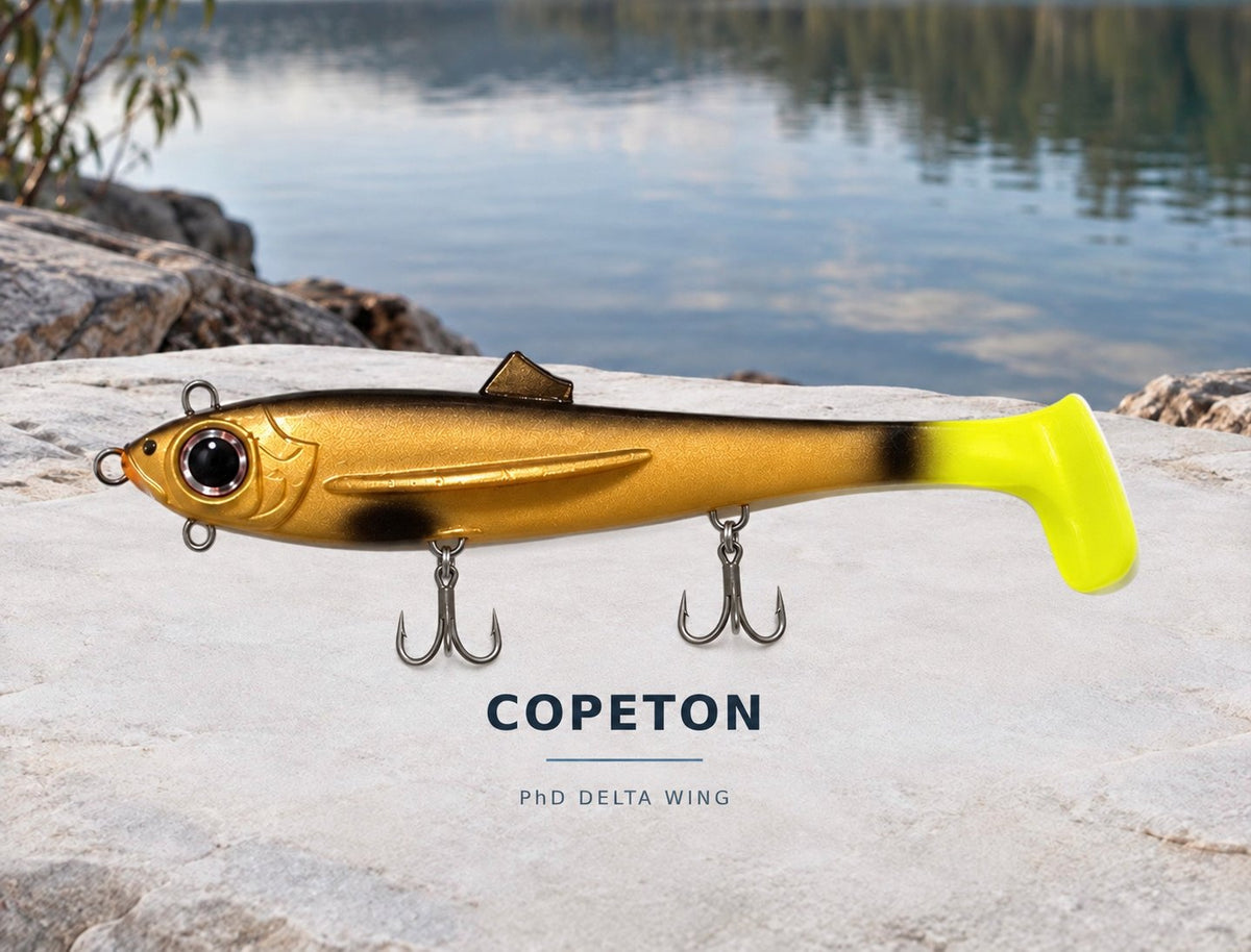 Copeton Delta Wing with two belly treble hooks and chin eyelet