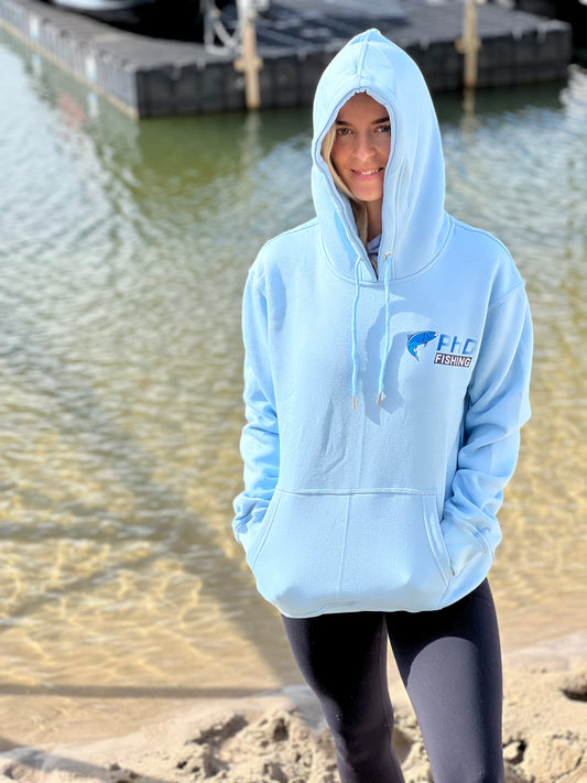 Light Blue Fleece Hoodie