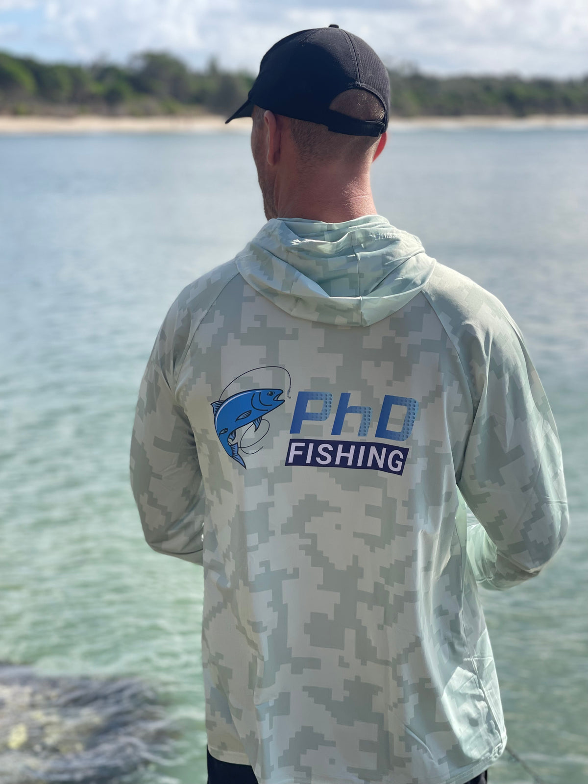 PhD light green camo shirt