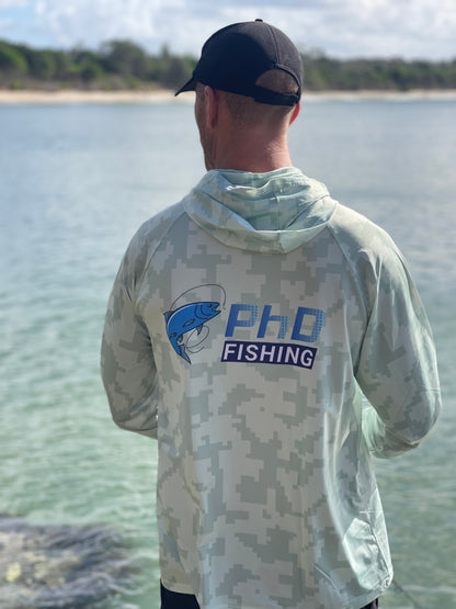 PhD light green camo shirt